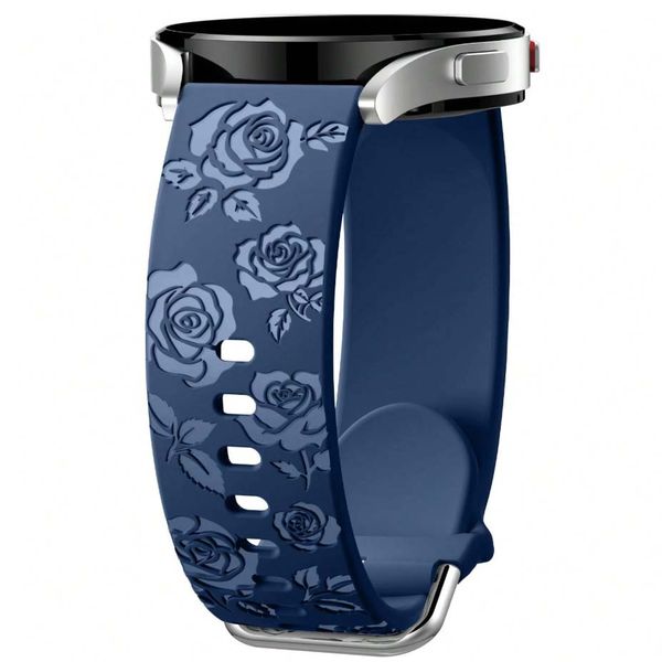 Rose Engraved Bands Compatible for 20mm Samsung Galaxy Watches