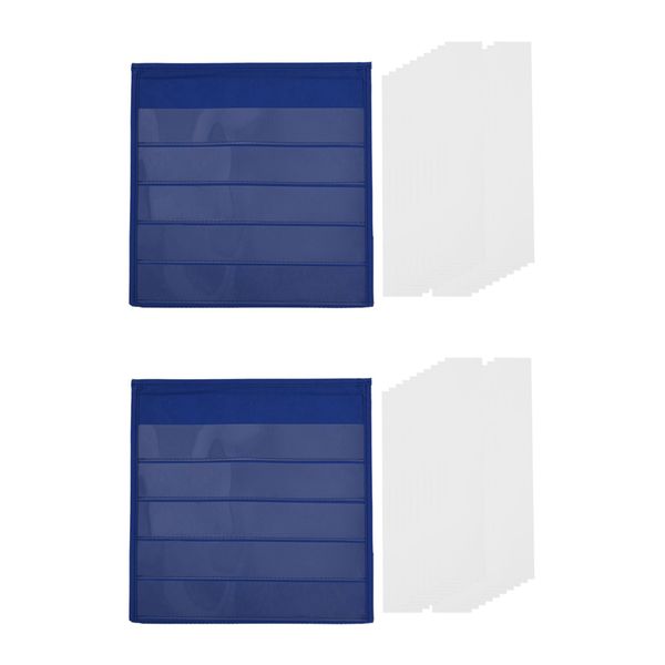 20X Dry Erase Cards Teaching Pocket Chart (13 Inches x 12 Inches)
