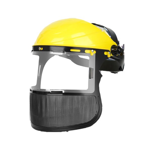 Wear Full Face Mesh Protective Mask, Garden Machinery Protective Mask