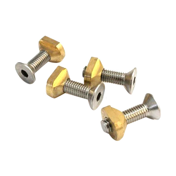 4Pcs M6 Hydrofoil Mounting Brass T-Nuts Surfing Accessories Gold