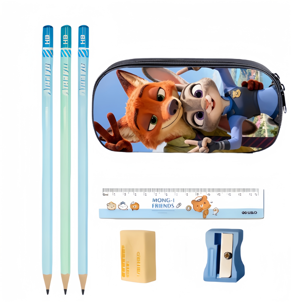 Anime &amp; Cartoon Themed Pencil Case - Large Capacity School Stationery Bag