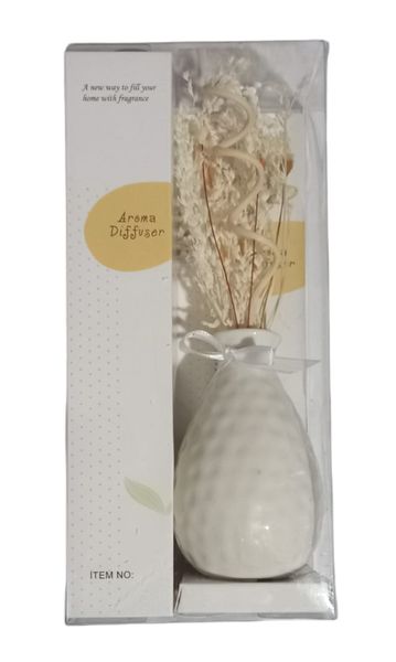 Aroma Reed Diffuser with Fragrance Oil Ceramic Vase