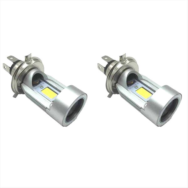 H4 Led Headlight Bulb Motorcycle Hi/Lo Beam Compatible with Universal