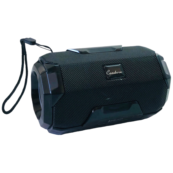 Portable Bluetooth Speaker With Flashlight Bass-Beat Series - Black