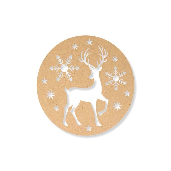MDF Decorative Wall Art - Reindeer