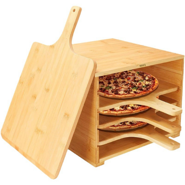 BRIQ Bamboo Pizza Shelf - 4 Piece