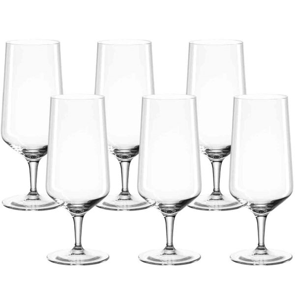 Leonardo Pilsner Beer Glass Puccini Teqton Glass 410ml – Set Of 6