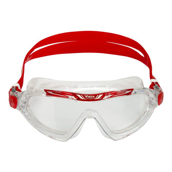Aquasphere Vista XP - Clear Lens - Transparent/Red Swim Mask