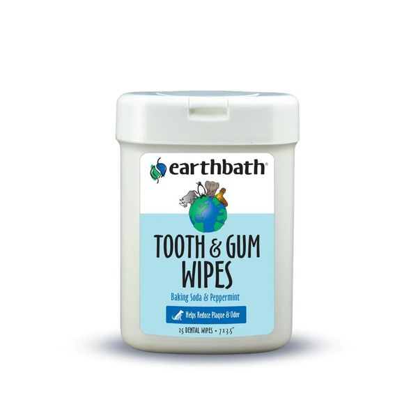 Earthbath Tooth &amp; Gum Wipes - Peppermint