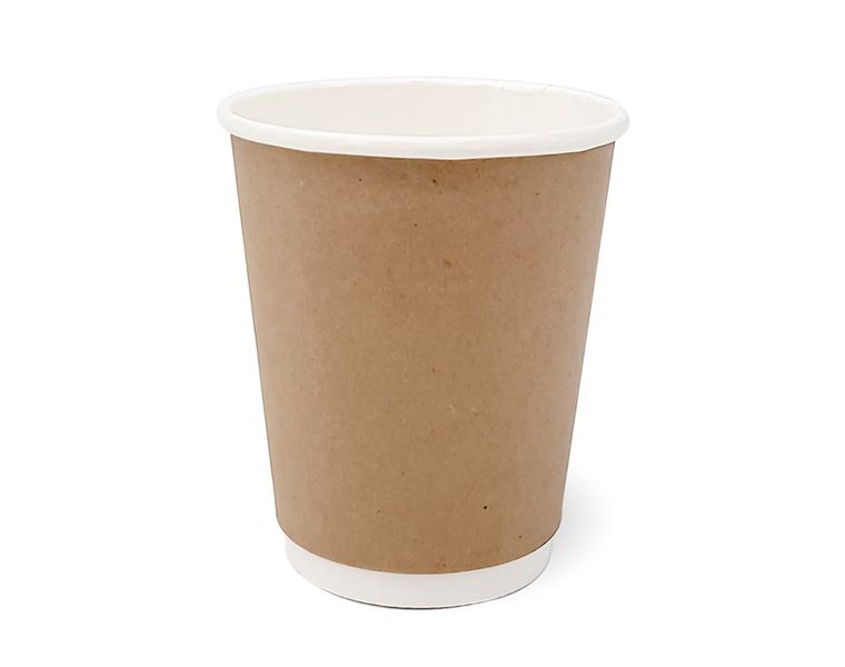 Disposable Paper Cup With Sip Lid 350ml 10 Pack