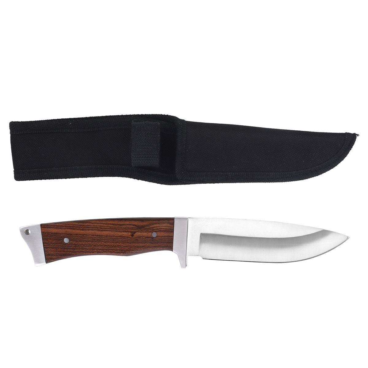 Wooden Handle Tactical Knife Hunting Knife with SheathSL7004Brown