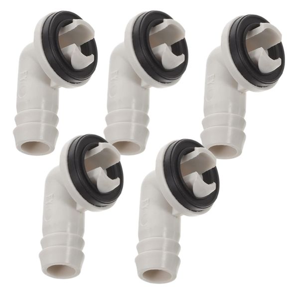 Tool DIY Air Conditioner Drain Hose Connector Elbow Fitting 5cm - Set of 5