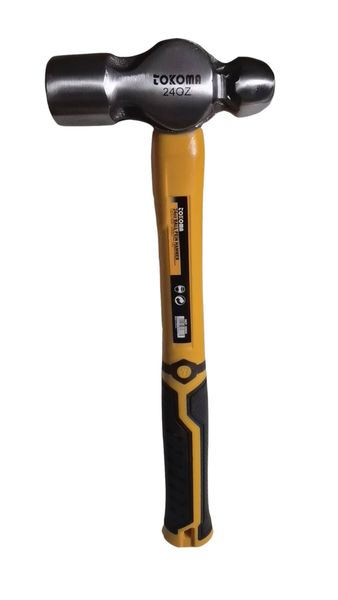 Tokoma Hammer Ball Peen Hammer Ball-Peen With Fibreglass Handle