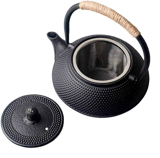 Cast iron teapot with stainless steel infuser 1200ml