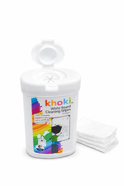 Khoki White Board Cleaning Wipes - Quick &amp; Easy Marker Removal