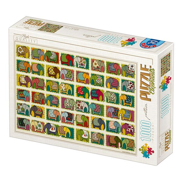 Elephants by Eszter - 1000 Piece Adult Jigsaw Puzzle
