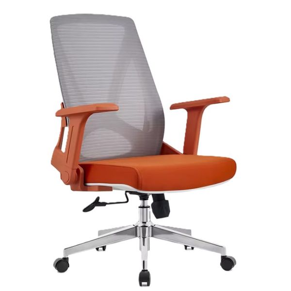NOVOGRACZ Office PANAMA Mesh Chair - Modern Executive Chair - CORAL ORANGE