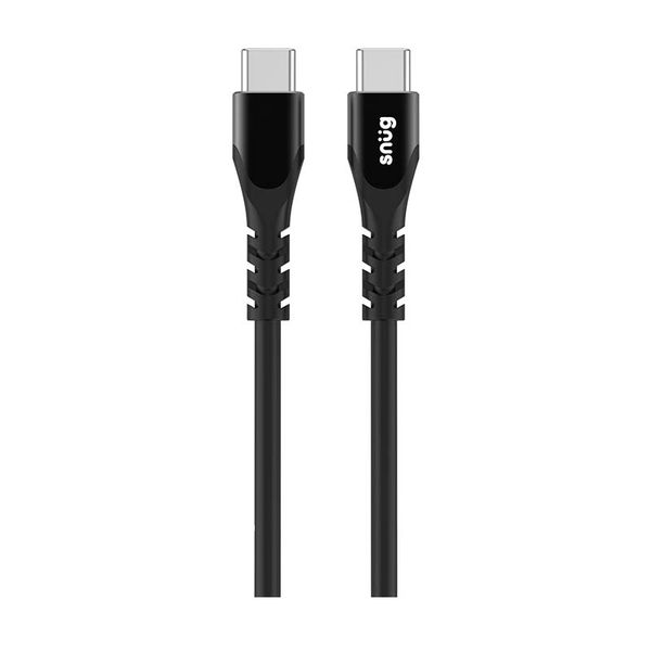 Snug Type C To Type C Silicone Cable 1.2m - Black