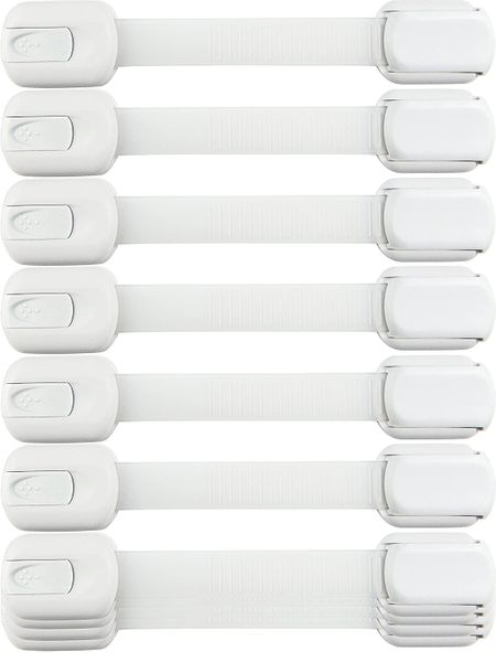 Babeniq Cupboard Safety Locks for Babies - 10 Pack Adjustable Strap Locks
