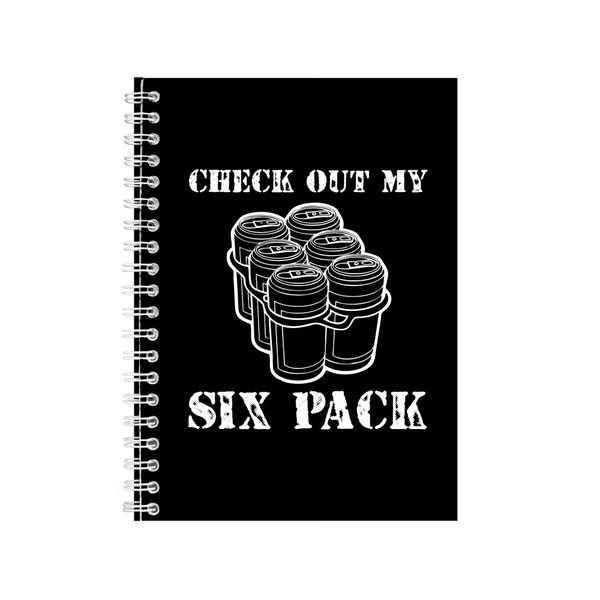 Check Out My Sixpack Notebook Gift Idea Writing Book Notepad Pad 27