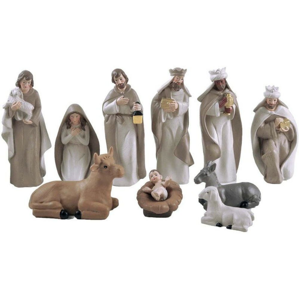 10 Piece Modern Nativity Set 3.7