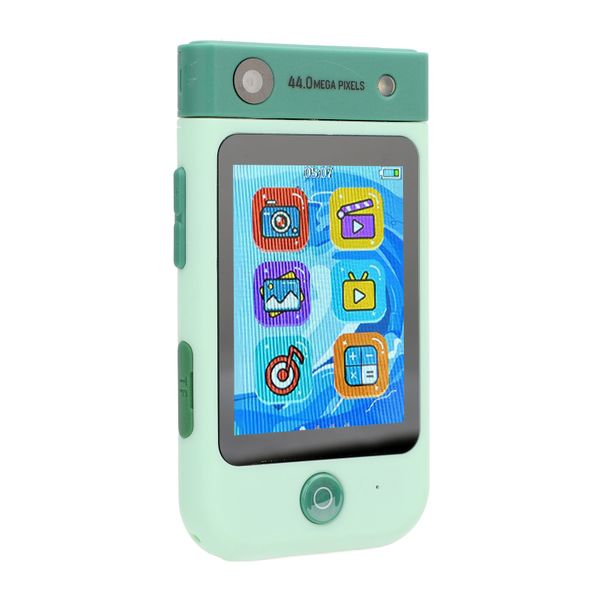 1080P 48MP Digital Cam, 2.8" IPS Touch, AF, With Alarm Clock, MP3, Green