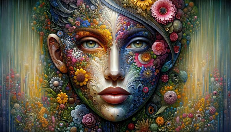Canvas Wall Art - Flower Girl
