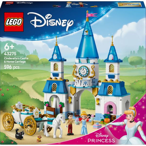 LEGO® Disney Princess Cinderella’s Castle &amp; Horse Carriage Building Set 43275