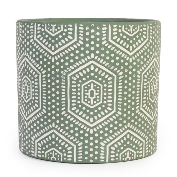 Forest Geo Pot - 17 x 15.5cm