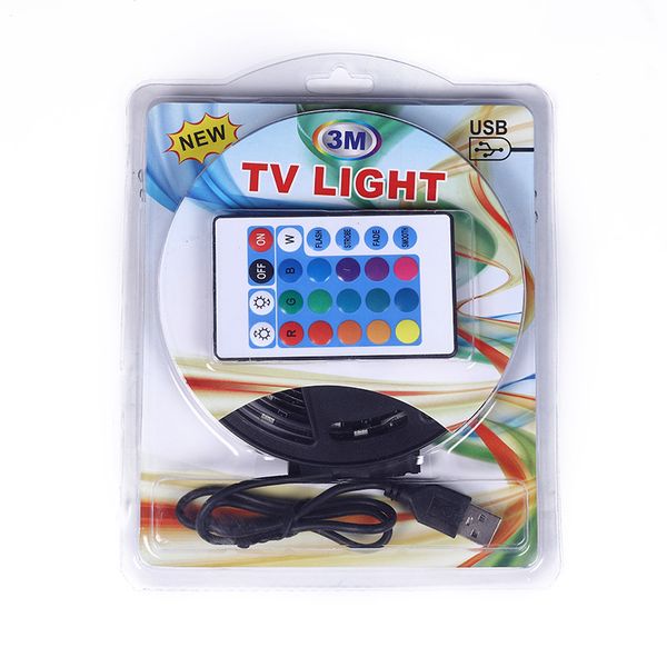 USB RGB LED Strip Light for TV &amp; PC: Gaming Background Lighting with Remote