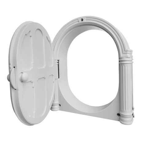 Cat Flap Pet Door, 28 X 24CM Cat Door with Flap for Dog & Cat Image