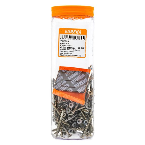 EUREKA Cut-Screw Stainless Steel 4.5 x 50mm Q:140 T1F320