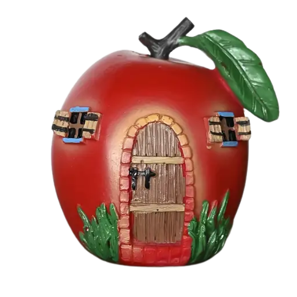 Resin Fairy Tale Apple House (Big Green Leaves)