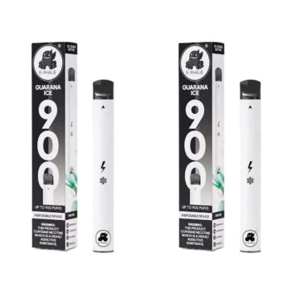 E-Xhale 900 Puffs Disposable Vapes - Guarana Ice (Pack of 5)