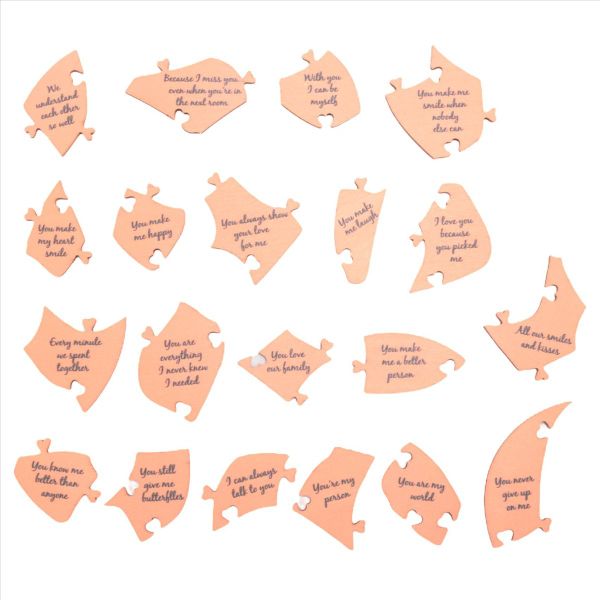 32Pcs Reasons Why Love You Wooden Heart Puzzle Love Puzzle Gifts