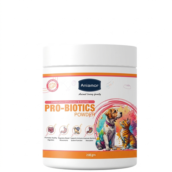 Probiotics for Dogs &amp; Cats - Gut &amp; Digestive Support - 200g