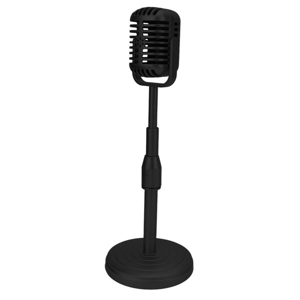 Vintage Mic Prop - Black retro style
