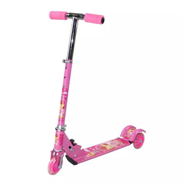 Kids Scooter With Adjustable Height &amp; LED Wheels