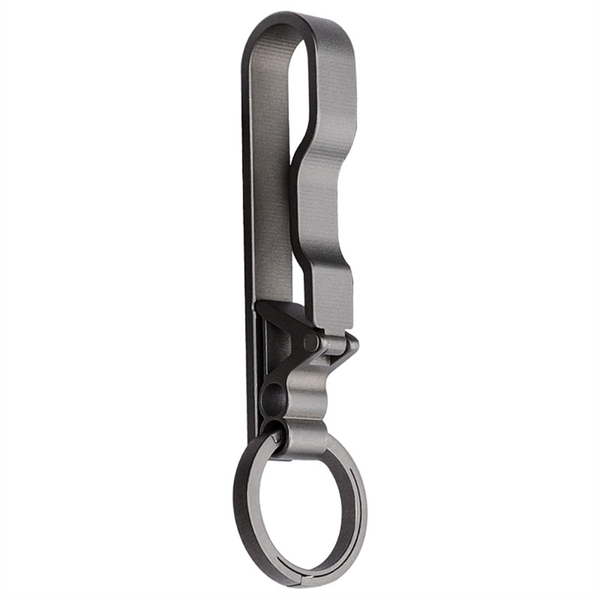 Titanium Belt Buckle Titanium Waist Clip Keychain Parts Key Ring
