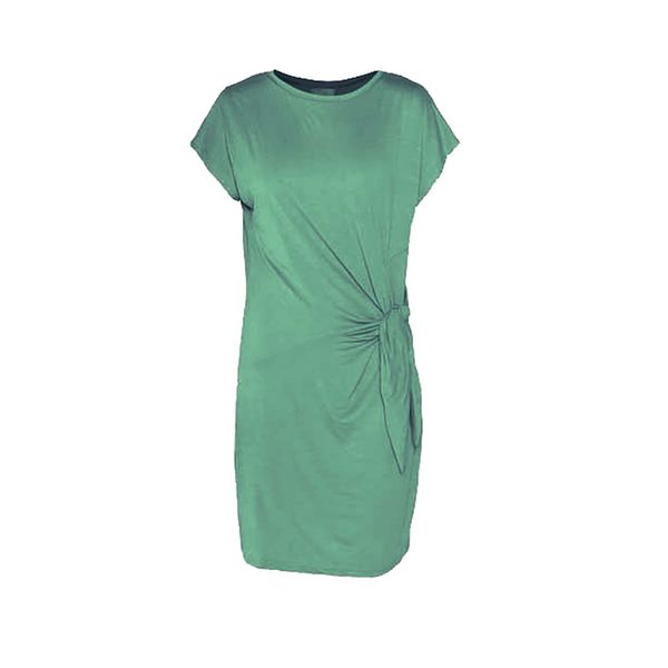Hannah Grace Maternity Green Side Knot Dress