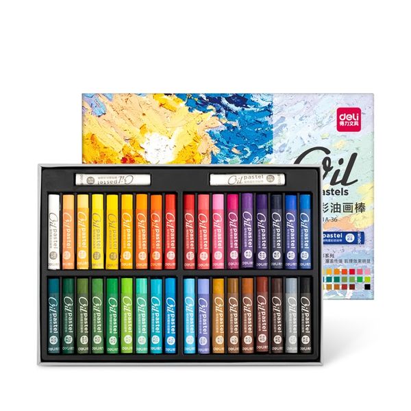 Deli Oil Pastels 36PCs - Classic