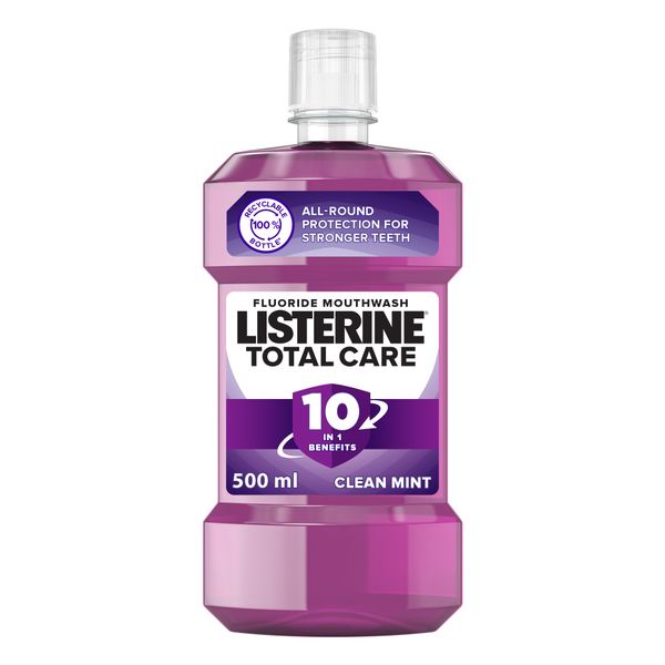 LISTERINE, Mouthwash, Total Care, Clean Mint, 500ml