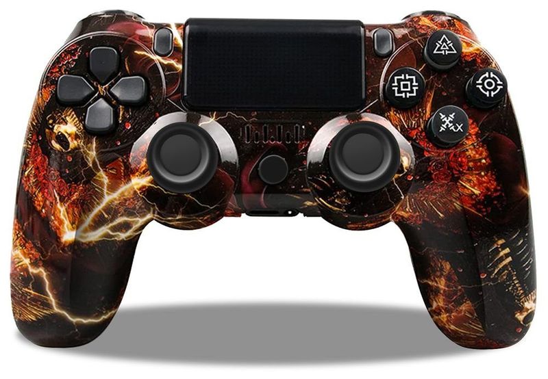 Wireless PS4 ControllerBluetooth Gamepad Compatible with PlayStation 4 Red Death