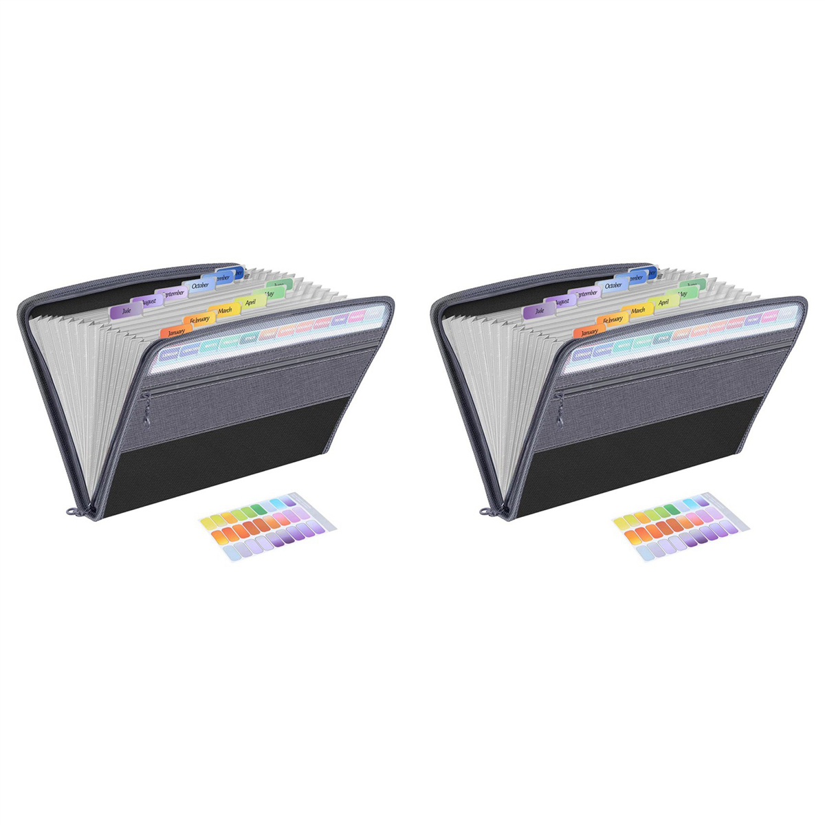 13 Pocket File Folder Storage Rack With Zipper For A4 Paper A | Shop ...