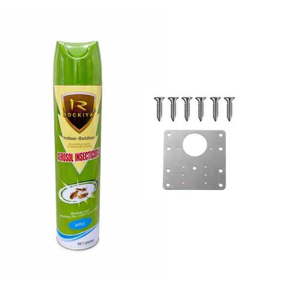 ROCKIYA 600ml Fragranced Insecticide Spray for insects in 4 Fragrances
