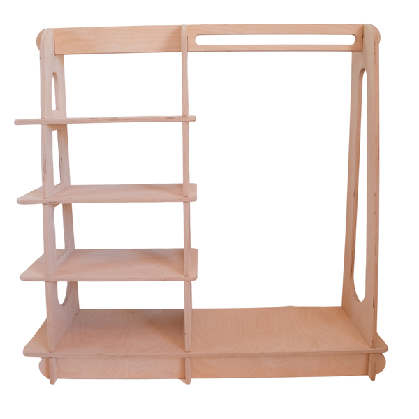 Love Local Montessori-Inspired Birchwood Wardrobe and Storage Unit