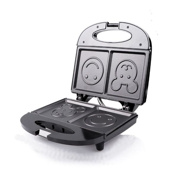 Chef's Choice Smiley Face Sandwich Maker - Dual Non-Stick Plates