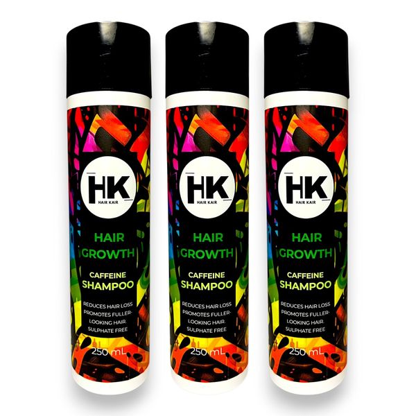 HK Caffeine Hair Growth Shampoo Triple Pack - 3 x 250ml