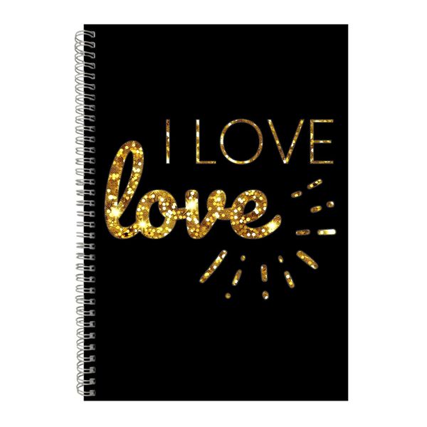 I Love A4 Notebook Spiral Lined Motivational Saying Graphic Notepad Gift249