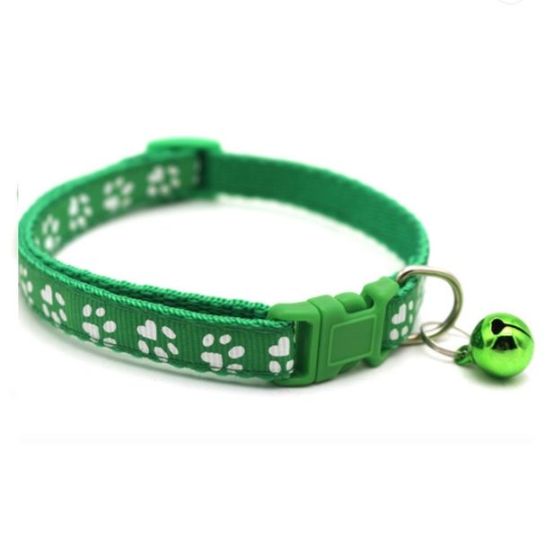Cat Collar with Bell Black Adjustable 18-32cm